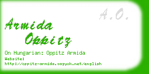 armida oppitz business card
